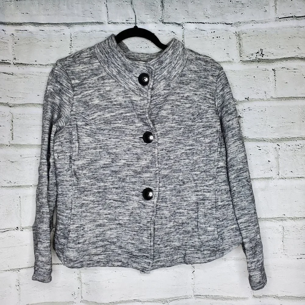 Cabi Hourglass Jacket Style 596 Hi Lo Gray Large - Picture 3 of 8